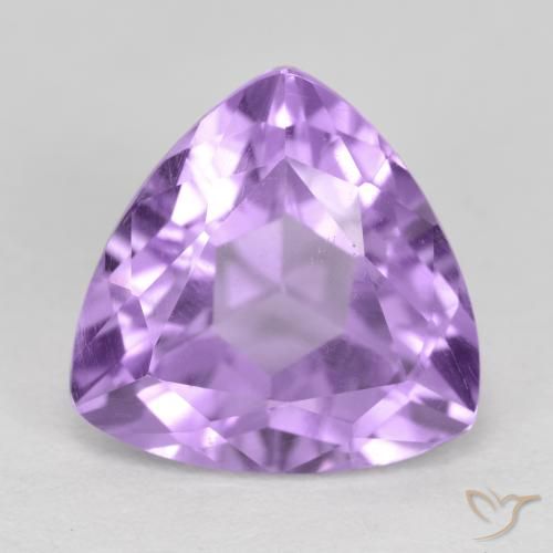 3.14ct Naturel Violet moyen Améthyste, Trillion, VS
