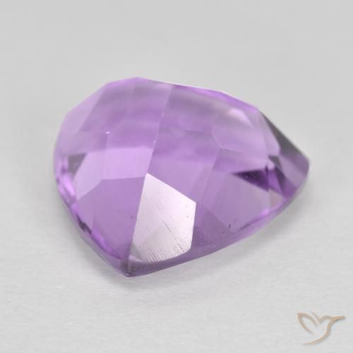 Améthyste Violet moyen naturelle Trillion, 3.14 ct, VS