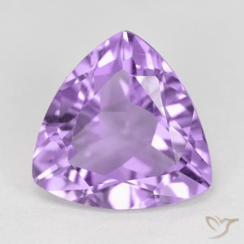 2.93ct Naturel Violet iris rosâtre Améthyste, Trillion, VS