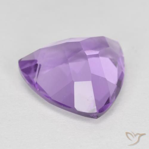 Améthyste Violet iris rosâtre naturelle Trillion, 2.93 ct, VS