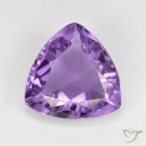 Améthyste Violet intense naturelle Trillion, 2.98 ct, VS