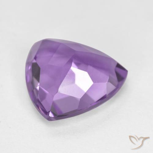 Améthyste Violet intense naturelle Trillion, 2.98 ct, VS