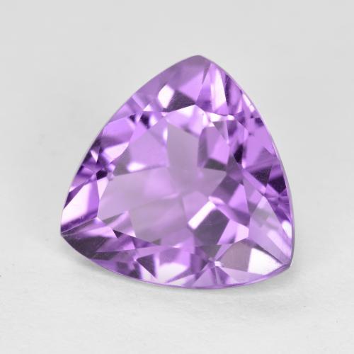 Améthyste Pourpre violacé moyen naturelle Trillion, 2.64 ct, VS
