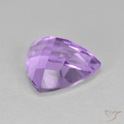 Améthyste Violet moyen naturelle Trillion, 2.98 ct, VS