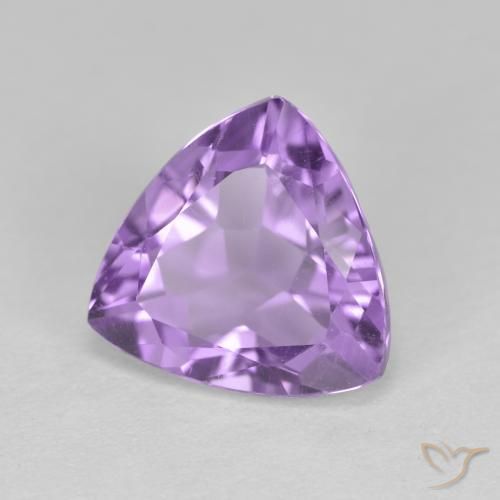 Améthyste Violet moyen naturelle Trillion, 2.90 ct, VS