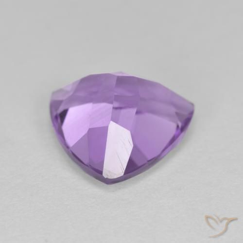 Améthyste Violet moyen naturelle Trillion, 2.90 ct, VS