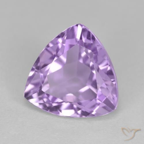 Améthyste Violet moyen naturelle Trillion, 3.03 ct, VS