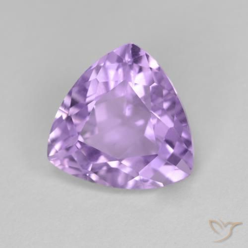 Améthyste Violet moyen naturelle Trillion, 2.90 ct, VS