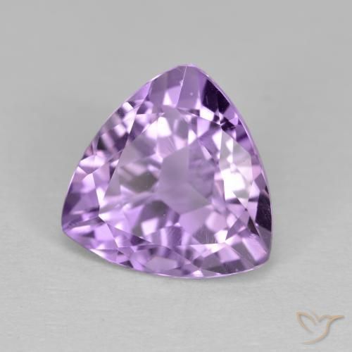 Améthyste Violet Rosâtre naturelle Trillion, 3.02 ct, VS