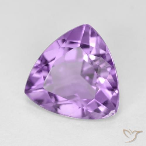 Améthyste Violet moyen naturelle Trillion, 2.74 ct, VS