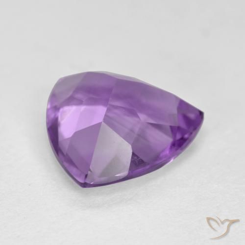 Améthyste Violet moyen naturelle Trillion, 2.74 ct, VS