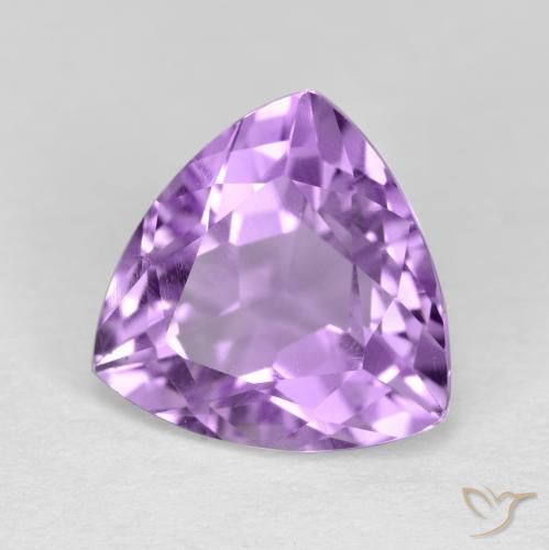 Améthyste Pourpre violacé moyen naturelle Trillion, 3.13 ct, VS