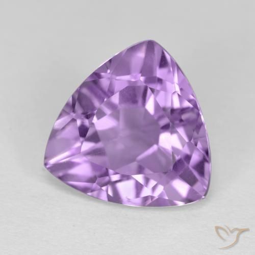 Améthyste Violet moyen naturelle Trillion, 2.89 ct, VS