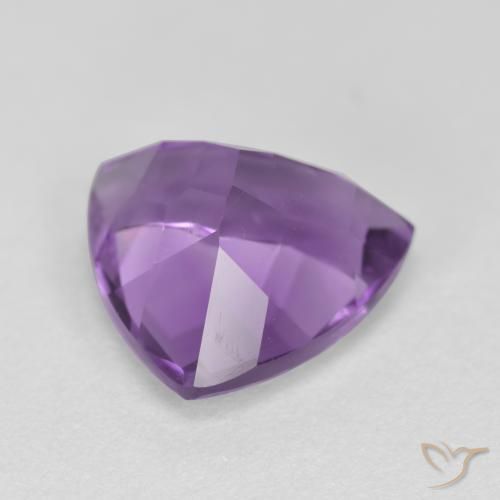 Améthyste Pourpre violacé profond naturelle Trillion, 2.94 ct, VS