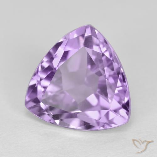 Améthyste Violet iris profond naturelle Trillion, 3.12 ct, VS