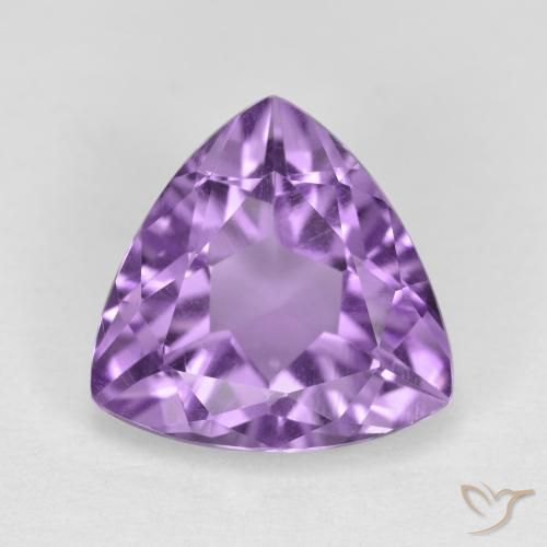 Améthyste violet naturelle trillion, 2,57 ct, VS