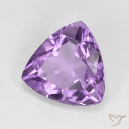 Améthyste violet naturelle trillion, 2,57 ct, VS
