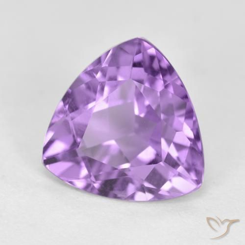 Améthyste Violet moyen naturelle Trillion, 2.74 ct, VS
