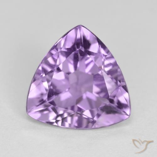 Améthyste violet moyen naturelle trillion, 2,64 ct, VS