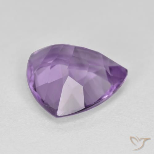 Améthyste violet moyen naturelle trillion, 2,64 ct, VS