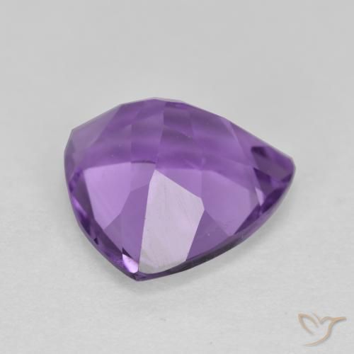 Améthyste Violet Rosâtre naturelle Trillion, 2.97 ct, VS