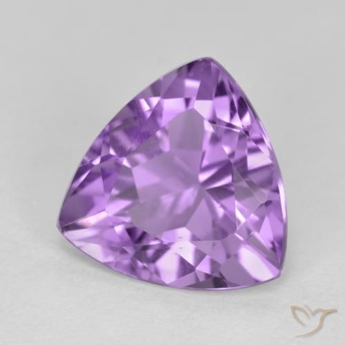 Améthyste Violet moyen naturelle Trillion, 2.88 ct, VS