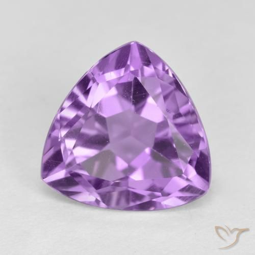 Améthyste Violet Rosâtre naturelle Trillion, 3.08 ct, VS