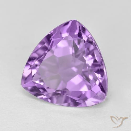 Améthyste Violet Rosâtre naturelle Trillion, 3.08 ct, VS