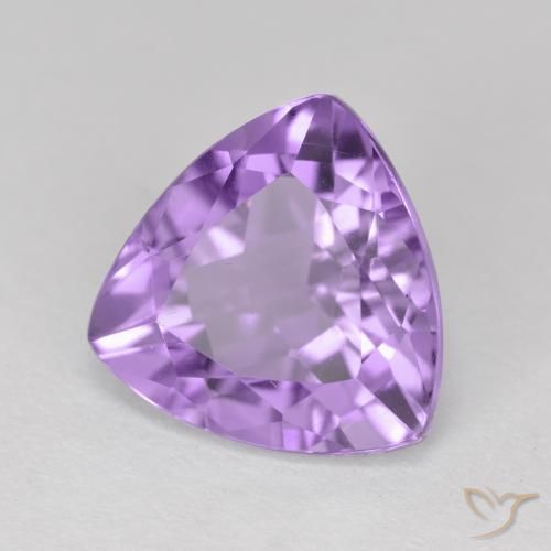 Améthyste Violet Rosâtre naturelle Trillion, 3.06 ct, VS