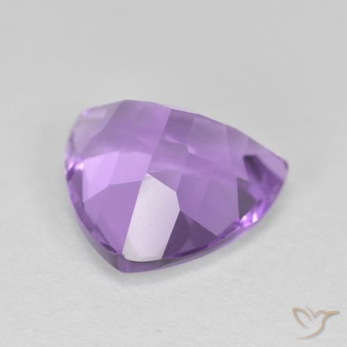Améthyste Violet Rosâtre naturelle Trillion, 3.06 ct, VS