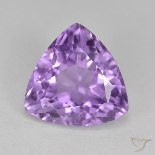 3.00ct Naturel Violet iris profond Améthyste, Trillion, VS