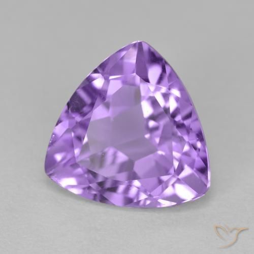 Améthyste Violet foncé naturelle Trillion, 2.87 ct, VS