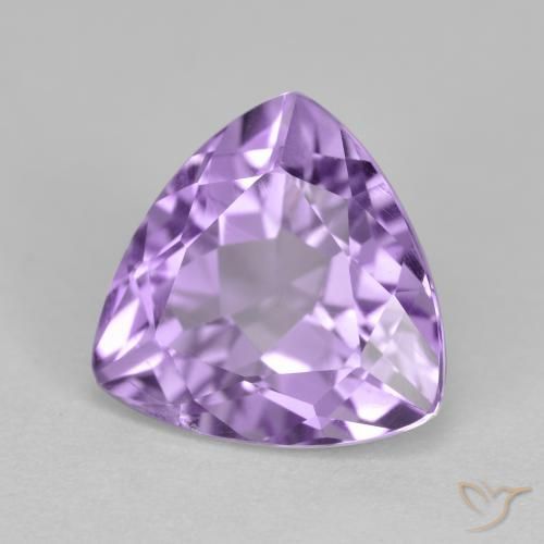 Améthyste Violet moyen naturelle Trillion, 3.06 ct, VS