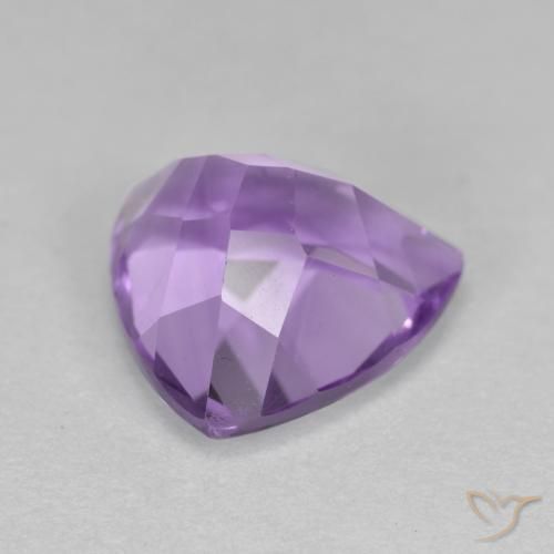 Améthyste Violet moyen naturelle Trillion, 3.06 ct, VS