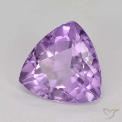 Améthyste Violet Rosâtre naturelle Trillion, 2.78 ct, VS