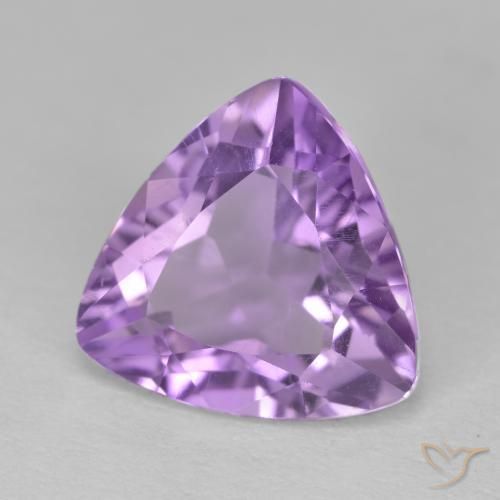 Améthyste Violet moyen naturelle Trillion, 3.01 ct, VS