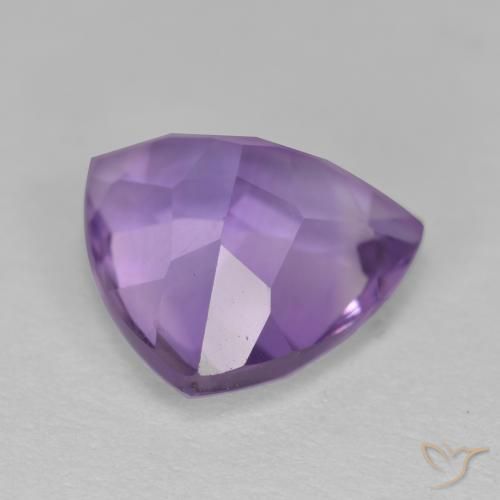 Améthyste Violet moyen naturelle Trillion, 3.01 ct, VS
