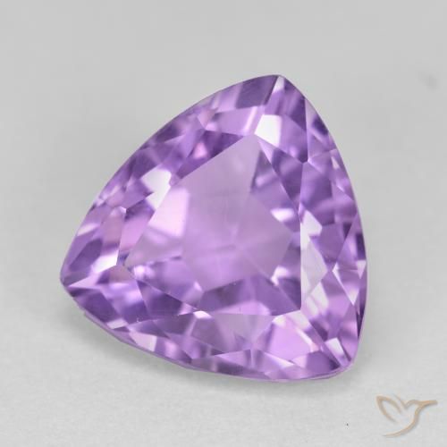Améthyste Violet moyen naturelle Trillion, 3.10 ct, VS