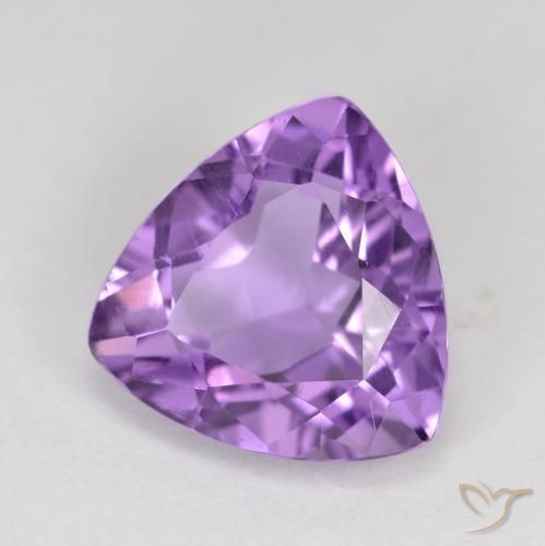 Améthyste Violet moyen naturelle Trillion, 2.79 ct, VS