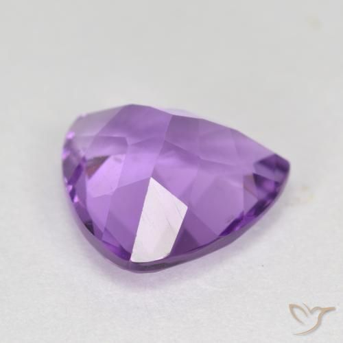 Améthyste Violet moyen naturelle Trillion, 2.79 ct, VS