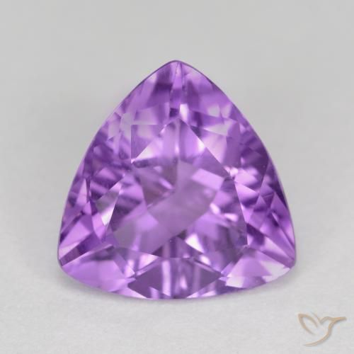 2.61ct Naturel Violet moyen-foncé Améthyste, Trillion, VS