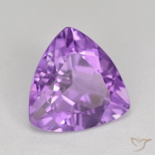 Améthyste Violet moyen-foncé naturelle Trillion, 2.61 ct, VS