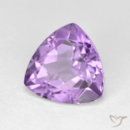 Améthyste Violet Rosâtre naturelle Trillion, 2.92 ct, VS