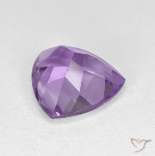 Améthyste Violet Rosâtre naturelle Trillion, 2.92 ct, VS