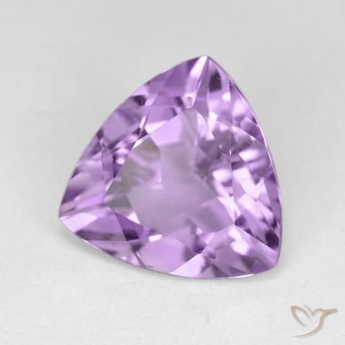 Améthyste Violet moyen naturelle Trillion, 2.67 ct, VS