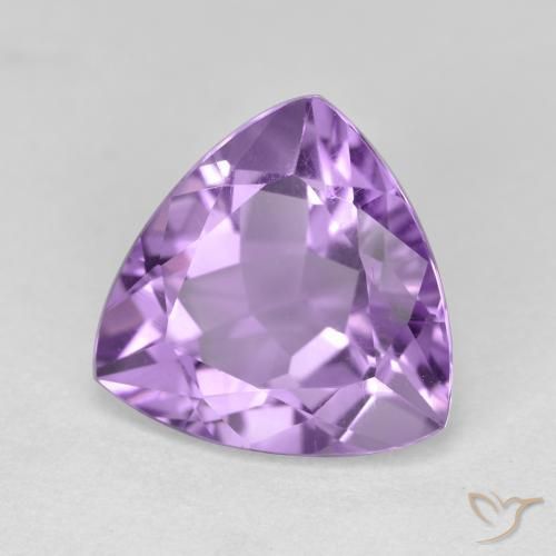 Améthyste Violet Rosâtre naturelle Trillion, 2.82 ct, VS