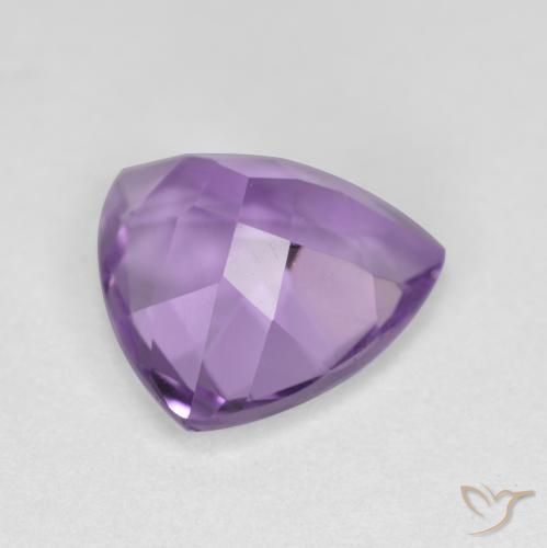 Améthyste Violet Rosâtre naturelle Trillion, 2.82 ct, VS