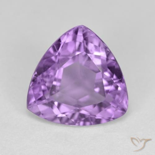 2.89ct Naturel Violet Rosâtre Améthyste, Trillion, VS