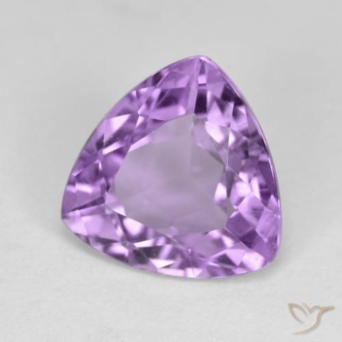 Améthyste Violet Rosâtre naturelle Trillion, 2.89 ct, VS