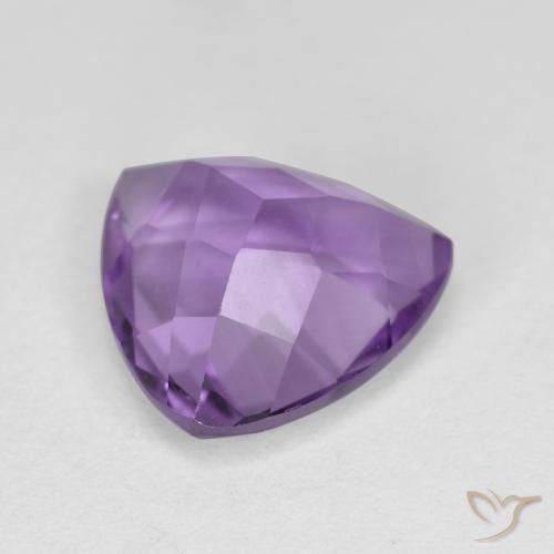 Améthyste Violet Rosâtre naturelle Trillion, 2.89 ct, VS